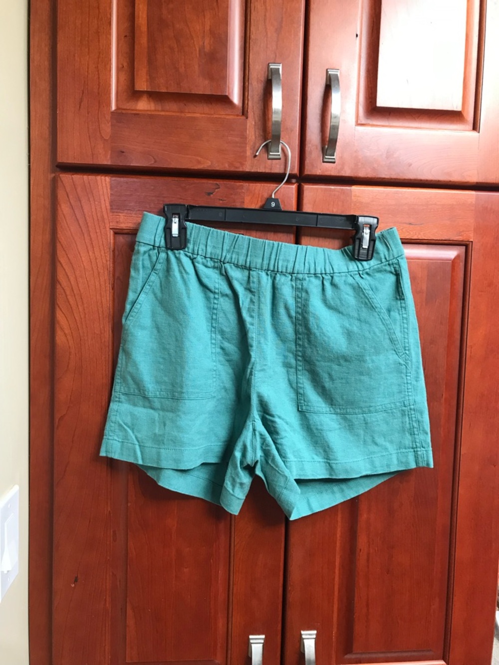 NWT J.Crew Green Linen Shorts